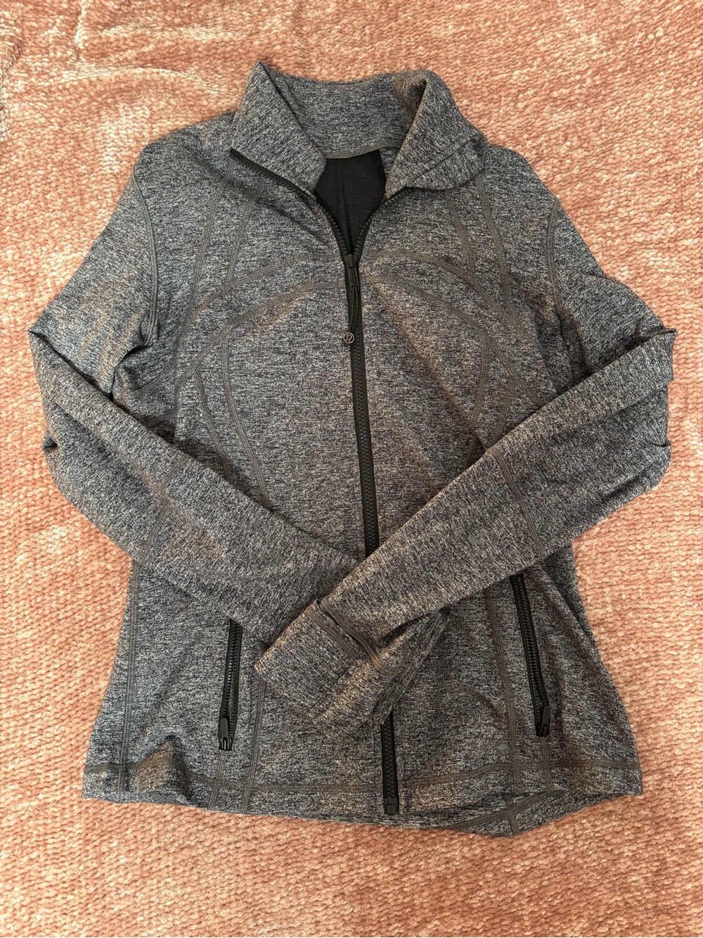 lululemon Heathered Gray Full-Zip Define Jacket